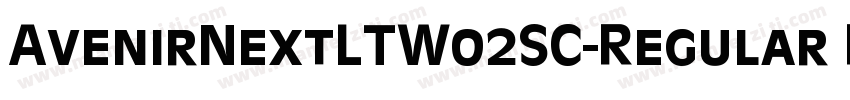 AvenirNextLTW02SC-Regular Regular字体转换